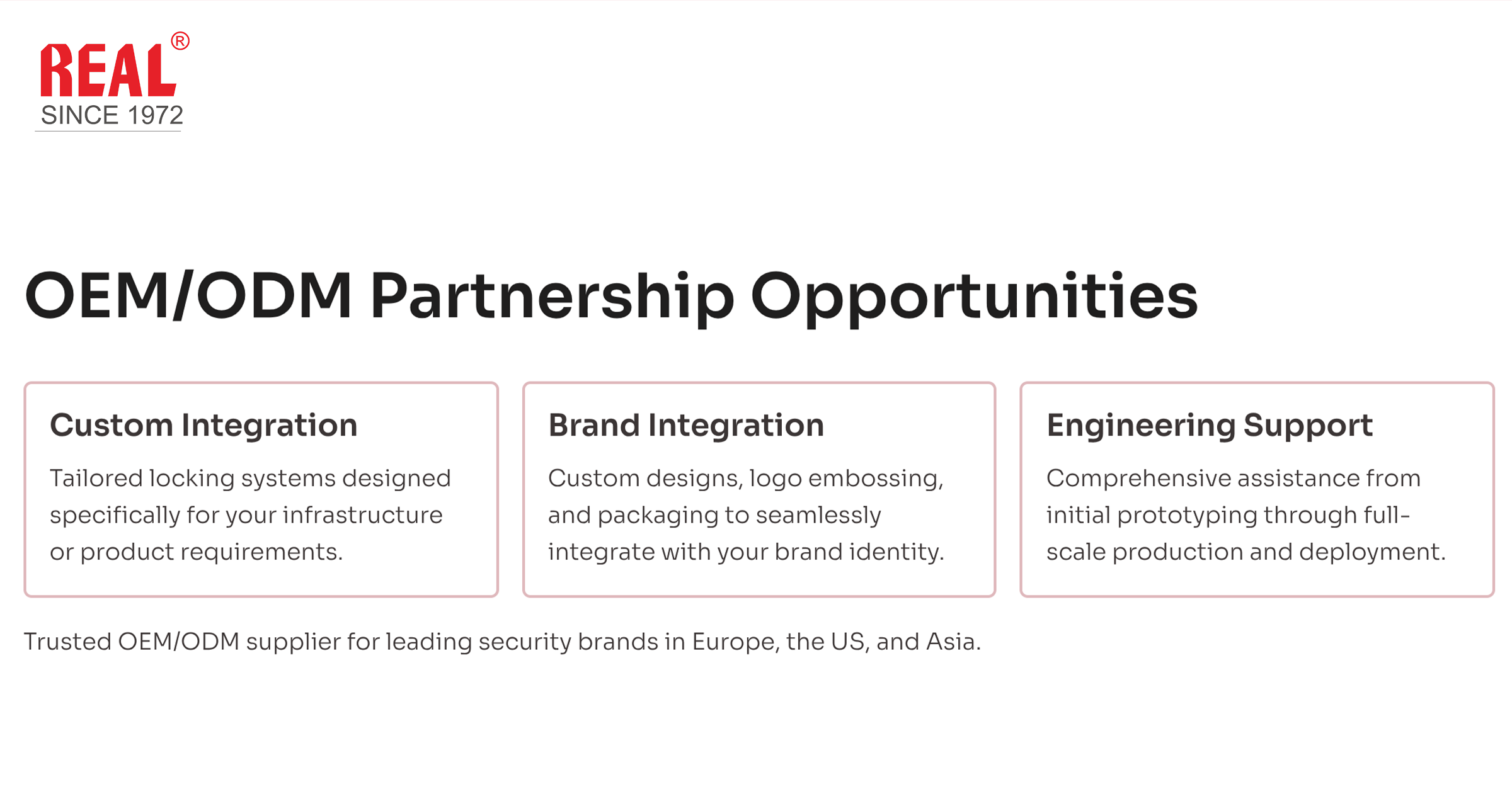 OEM/ODM Partnership Opportunities
