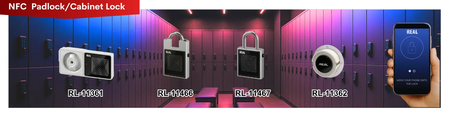 REAL Locks & Security NFC Passive Lock &mdash; Compact battery-free lock for cabinets and lockers